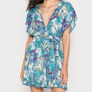 NWT Free People Teddy Tie Waist Mini Dress, Size M